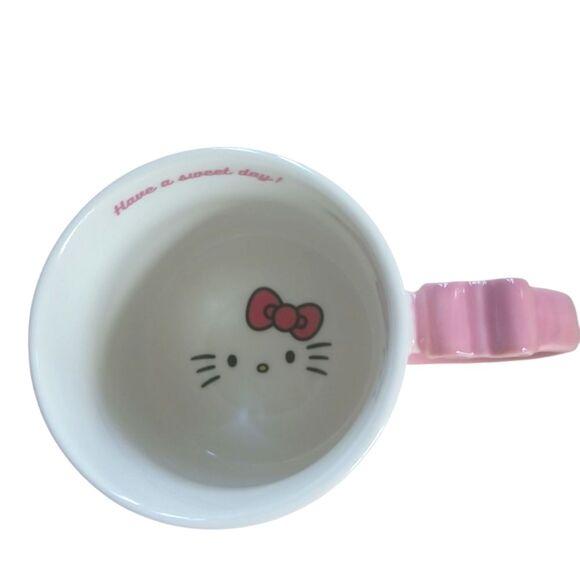 Sanrio Hello Kitty Cafe Mug with Sprinkles Exclusive New In Box 16 oz. Pink Bow - Picture 9 of 13